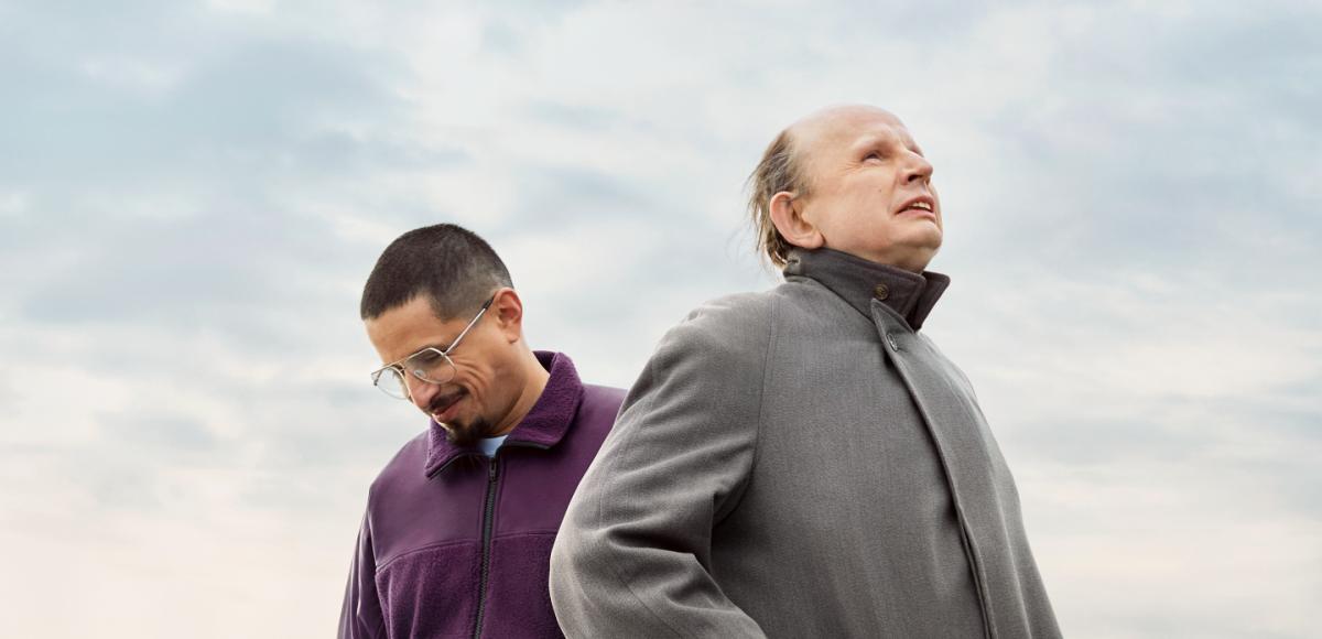 two men gazing into distance