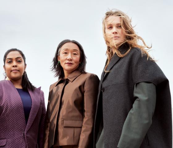 Three AFRY brave women looking at the camera