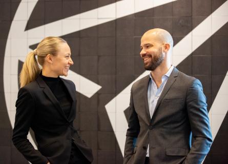 Gustav Sandberg and Linnea Wintzell