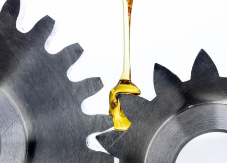Oil dripping on two wheels