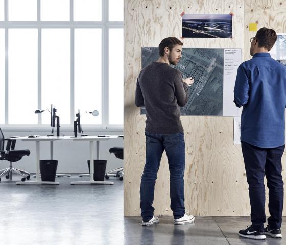 colleagues work together