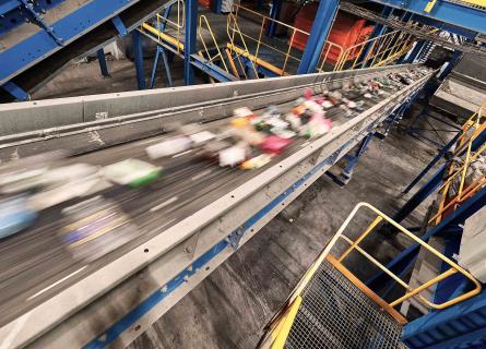 Waste treatment plant line