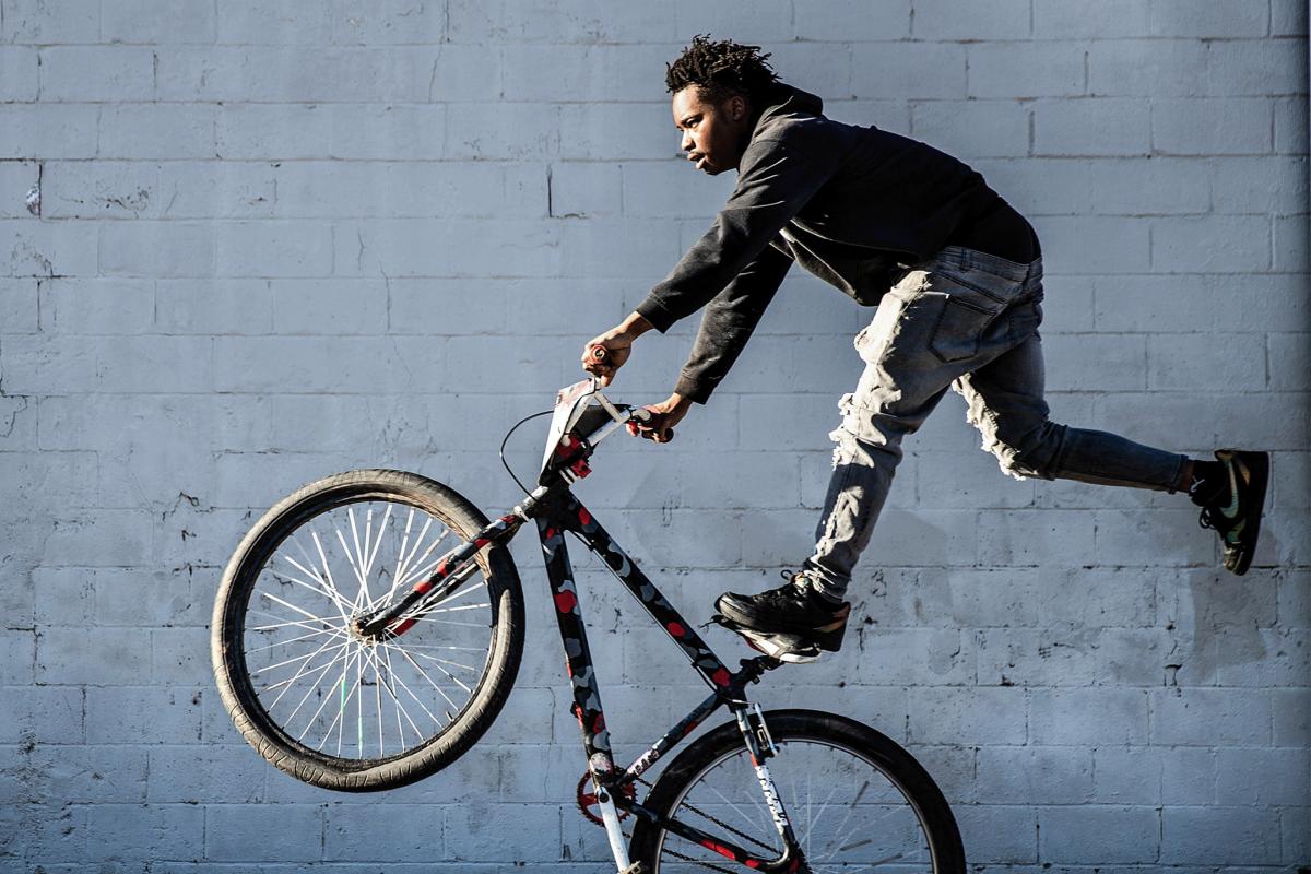 Man on bike