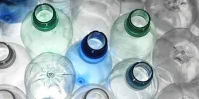 Empty plastic bottles ready for recycling as part of the circular economy