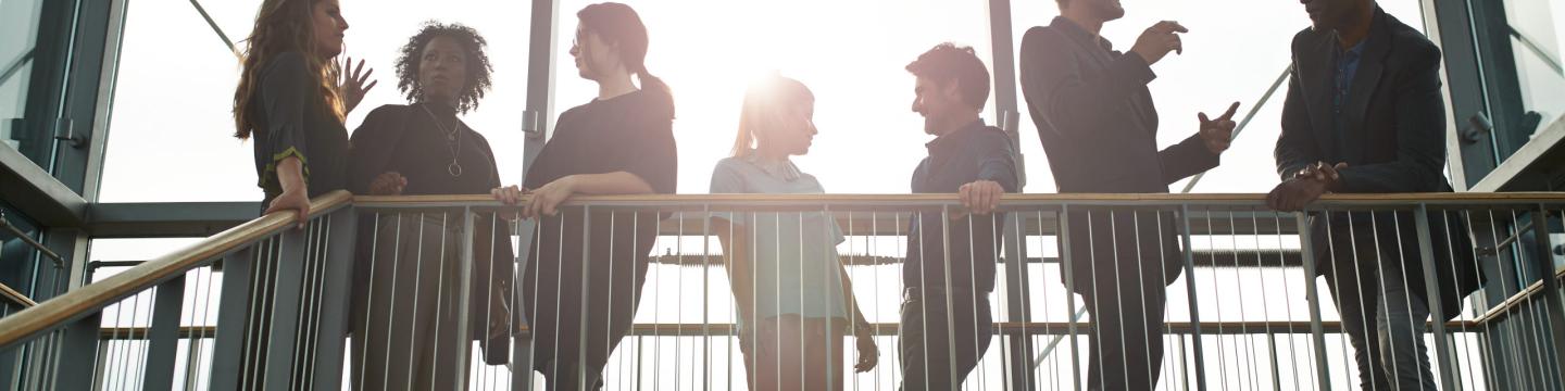 People in a group
