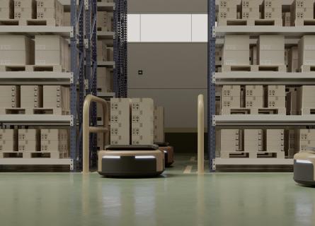 Connected automated guided vehicles (AGV)