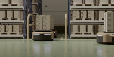 Connected automated guided vehicles (AGV)