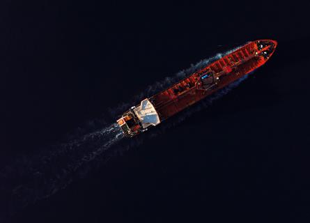 Ship on Baltic Sea