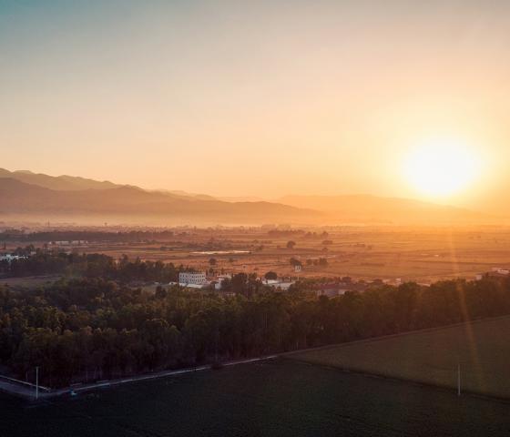 sunrise over an open landscape