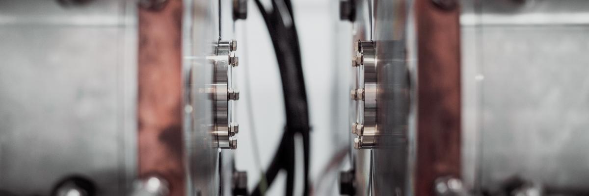 Close up on detail from manufacturing process