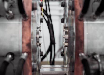 Close up on detail from manufacturing process