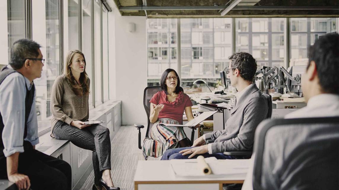 Strategy meeting in the office