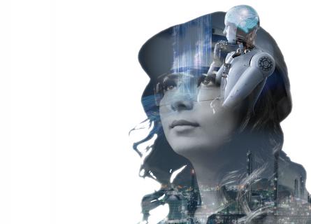 female engineer in future technology