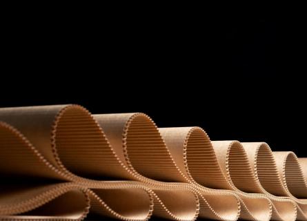 Paperboard with black background