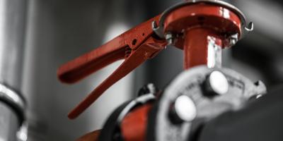 red pressure vessel valve industrial 