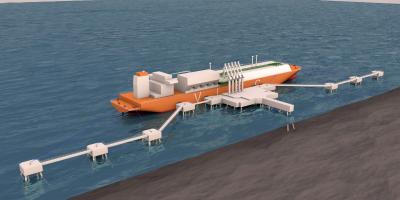 Visualisation of LNG jetty terminal