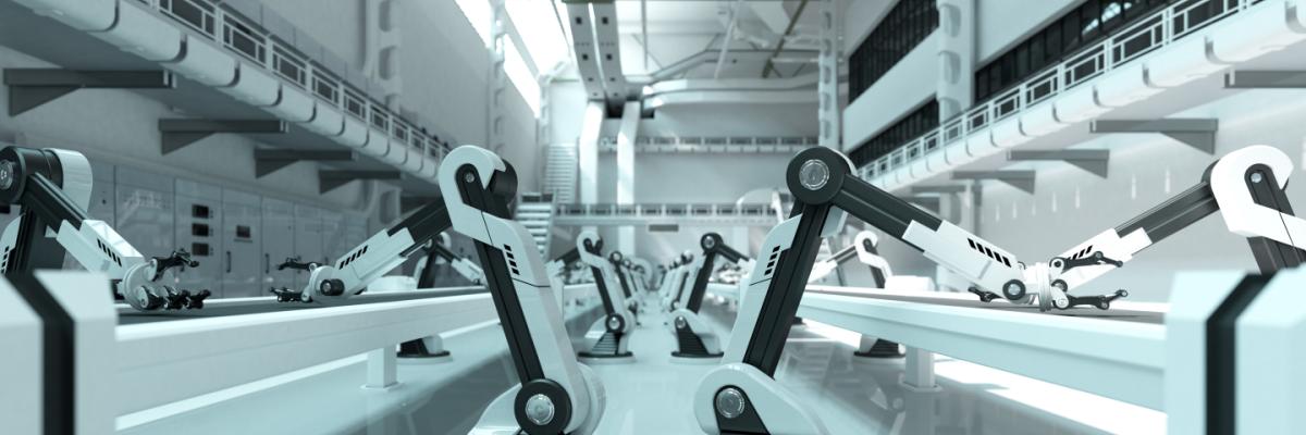 AI Robots in Manufacturing plant