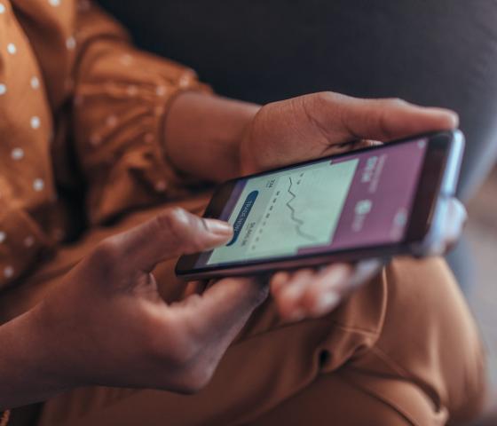 a person using their phone 