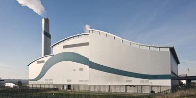 Modern waste to energy plant in operation
